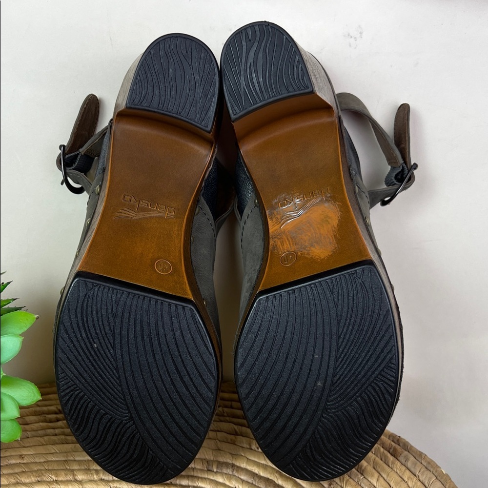 Dansko Della Heeled Leather Clog Slingback 40 - Picture 9 of 11
